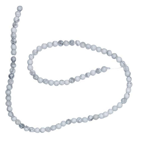 Howlite Beads 4 mm Howlite Beads 4 mm