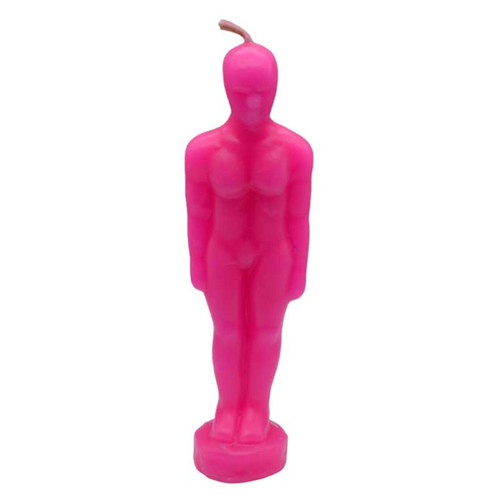 Pink Man Candle 6 3/4"