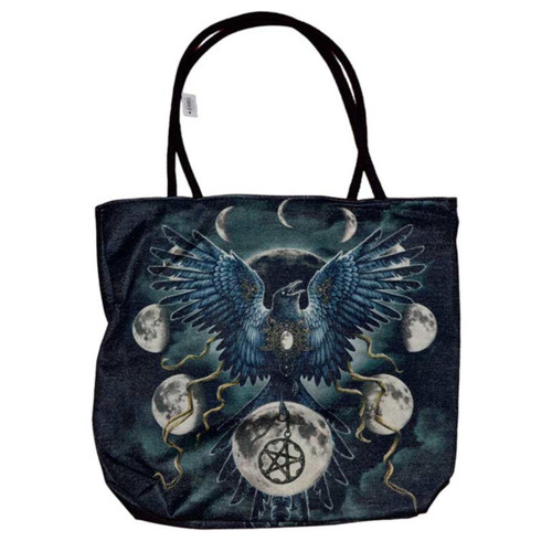 Sinister Crow Tote Bag 17" X 17"