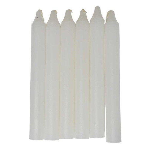 White 6" Household Candle (Set Of 6)