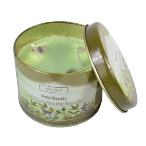 Pachuli (Patchouli) Quartz Tin Candle
