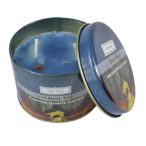 Quita Mal (Go Away Evil) Quartz Tin Candle