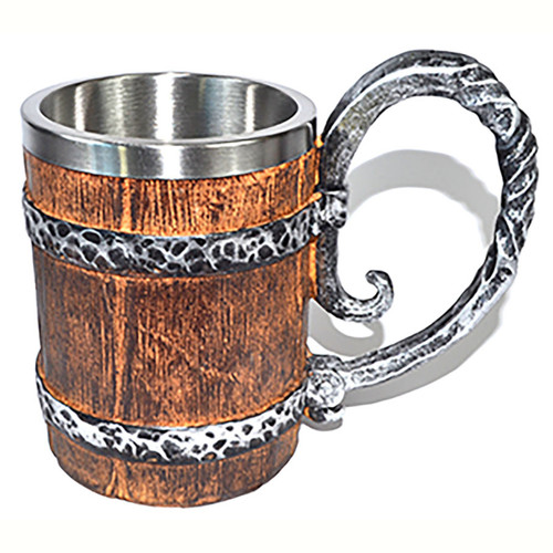 Big Brown Barrel Mug 5"