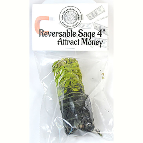 Attract Money Reversable Smudge Stick 4"