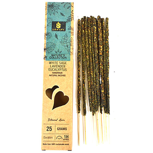 White Sage, Lavender, Eucalyptus Incense Stick Sonavi 25 gm White Sage, Lavender, Eucalyptus Incense Stick Sonavi 25 gm