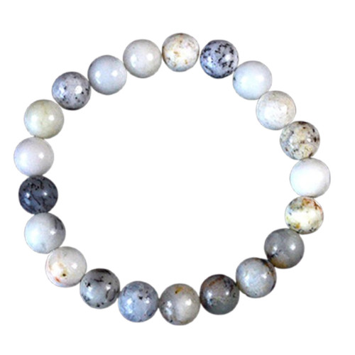 White Opal Bracelet 8 mm