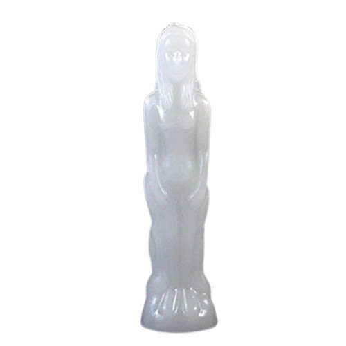 White Female Candle 8"