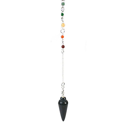 Bloodstone 7 Chakra Pendulum Bloodstone 7 Chakra Pendulum