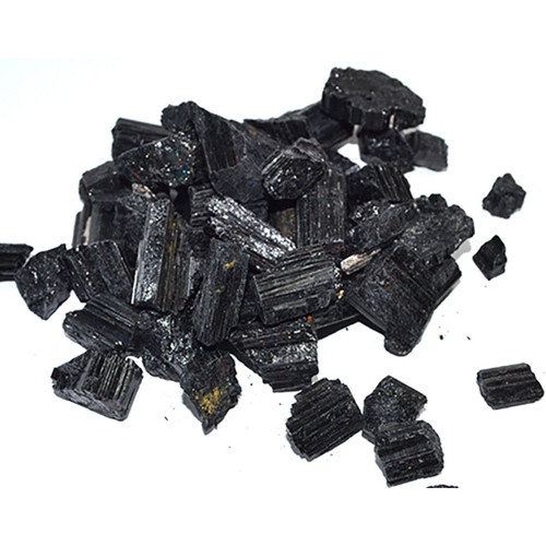 Tourmaline, Black Untumbled Stones 1 Lb