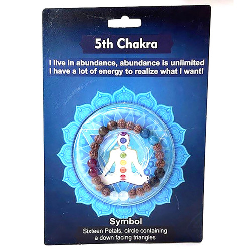 5th Chakra Rudraksha Bracelet
