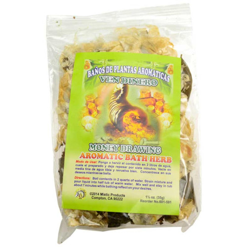 Money Drawing (Ven Dinero) Aromatic Bath Herb 1 1/4 oz