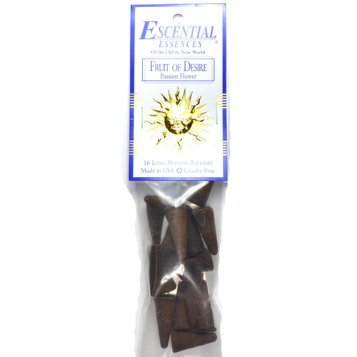 Fruit Of Desire Escential Essences Incense Cones 16/Pk