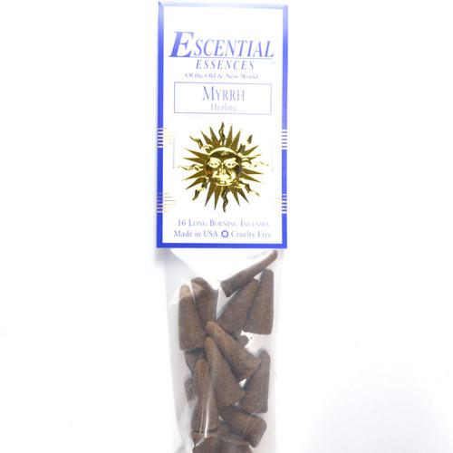 Myrrh Escential Essences Incense Cones 16/Pk