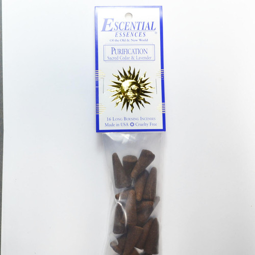Purification Escential Essences Incense Cones 16/Pk