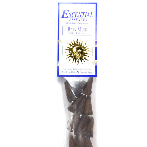 Rain Musk Escential Essences Incense Cones 16/Pk
