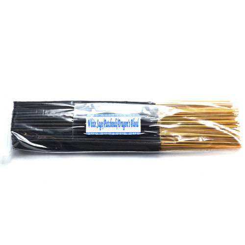 White Sage, Patchouli, Dragon's Blood Escential Essences Incense Sticks 95-100/Pk