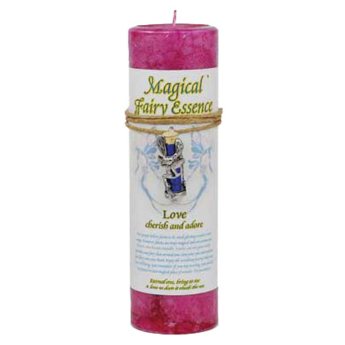 Love Pillar Candle with Fairy Dust Necklace Love Pillar Candle with Fairy Dust Necklace