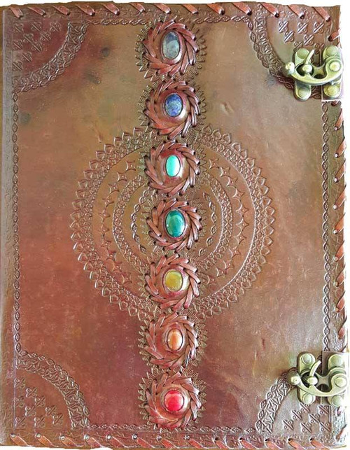 Chakra Leather Journal w/ Latch