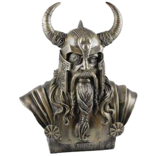 Odin Bust Statue 11"