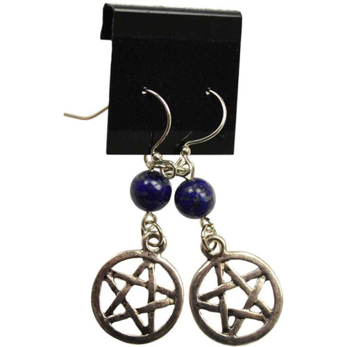 Lapis Pentagram Earrings Lapis Pentagram Earrings