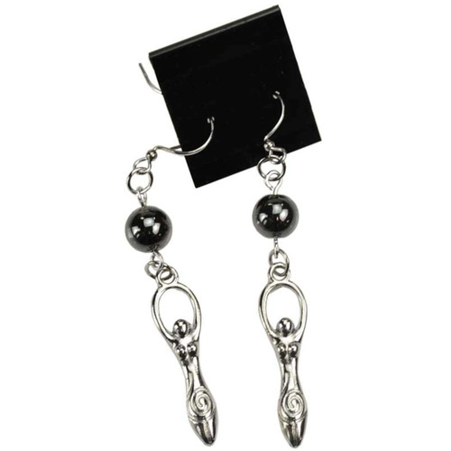 Hematite Goddess Earrings Hematite Goddess Earrings