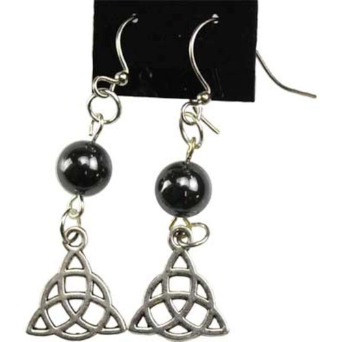 Hematite Triquetra Earrings Hematite Triquetra Earrings