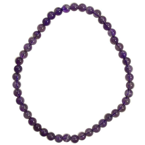 Amethyst Stretch Bracelet 4mm Amethyst Stretch Bracelet 4mm