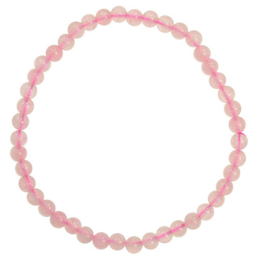 Rose Quartz Stretch Bracelet 4 mm Rose Quartz Stretch Bracelet 4 mm
