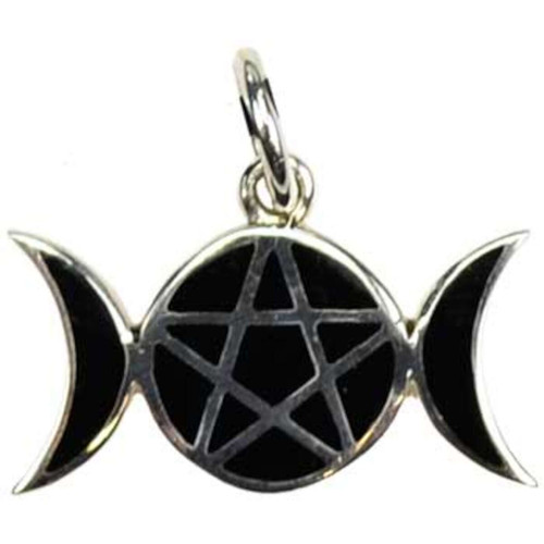 Pentagram Moons Sterling Silver Pendant Pentagram Moons Sterling Silver Pendant