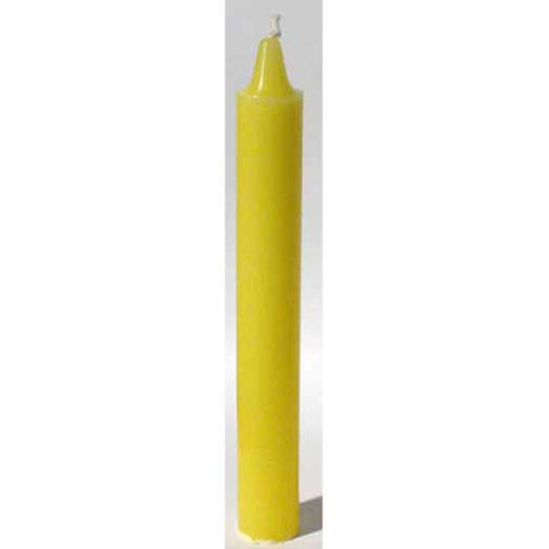 Yellow Taper Candle 6"