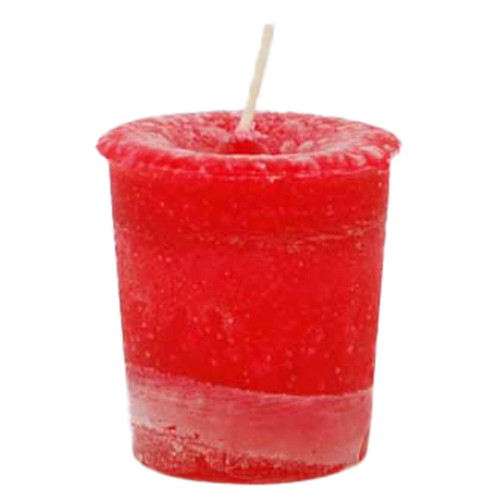 Seduction Herbal Votive Candle- Red Pink