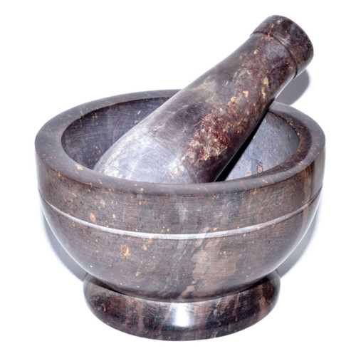 Natural Mortar and Pestle Set 4"