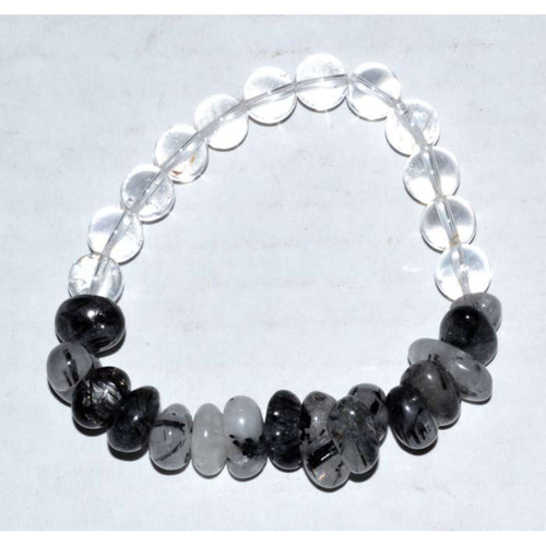 Tourmaline & Quartz Nuggets Gemstone Bracelet Tourmaline & Quartz Nuggets Gemstone Bracelet
