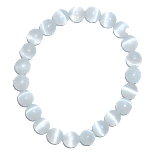 Selenite 8mm Gemstone Bracelet Selenite 8mm Gemstone Bracelet