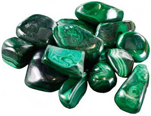 Malachite Tumbled Gemstones 1/4 lb. Malachite Tumbled Gemstones 1/4 lb.