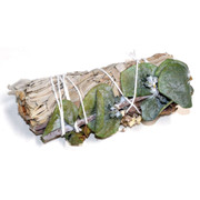 White Sage, Lavender & Eucalyptus Smudge Stick 4"