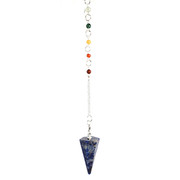 Sodalite Chakra Pendulum 6-Sided