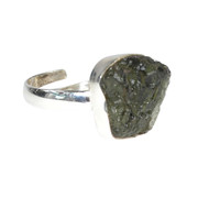Moldavite Adjustable Ring