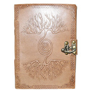 Double Tree Leather Journal w/ Latch