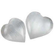 Small White Selenite Heart