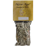 White Sage Smudge 3 in. by 5 in. bag of loose smudge w/ shell