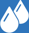 two water drops - purified water