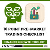 16 Point Pre-Market Trading Checklist