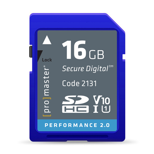 Promaster 16GB Performance 2.0 SDHC V10 Memory Card