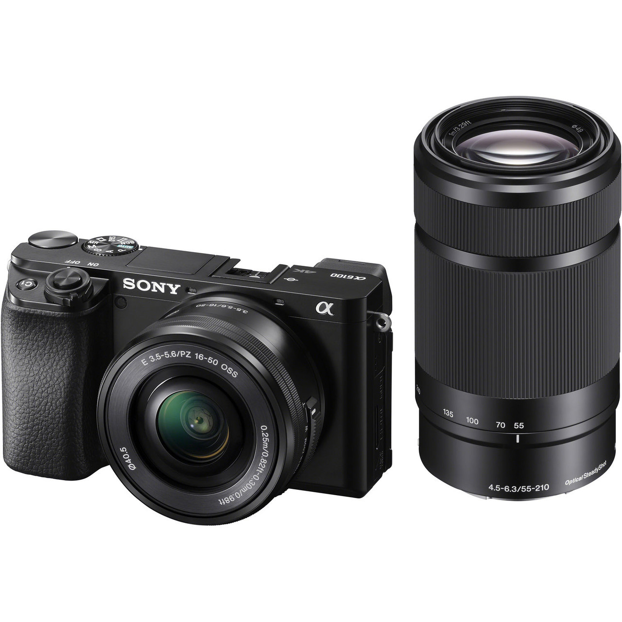 Sony Alpha a6100 Mirrorless Digital Camera with 16-50mm and 55