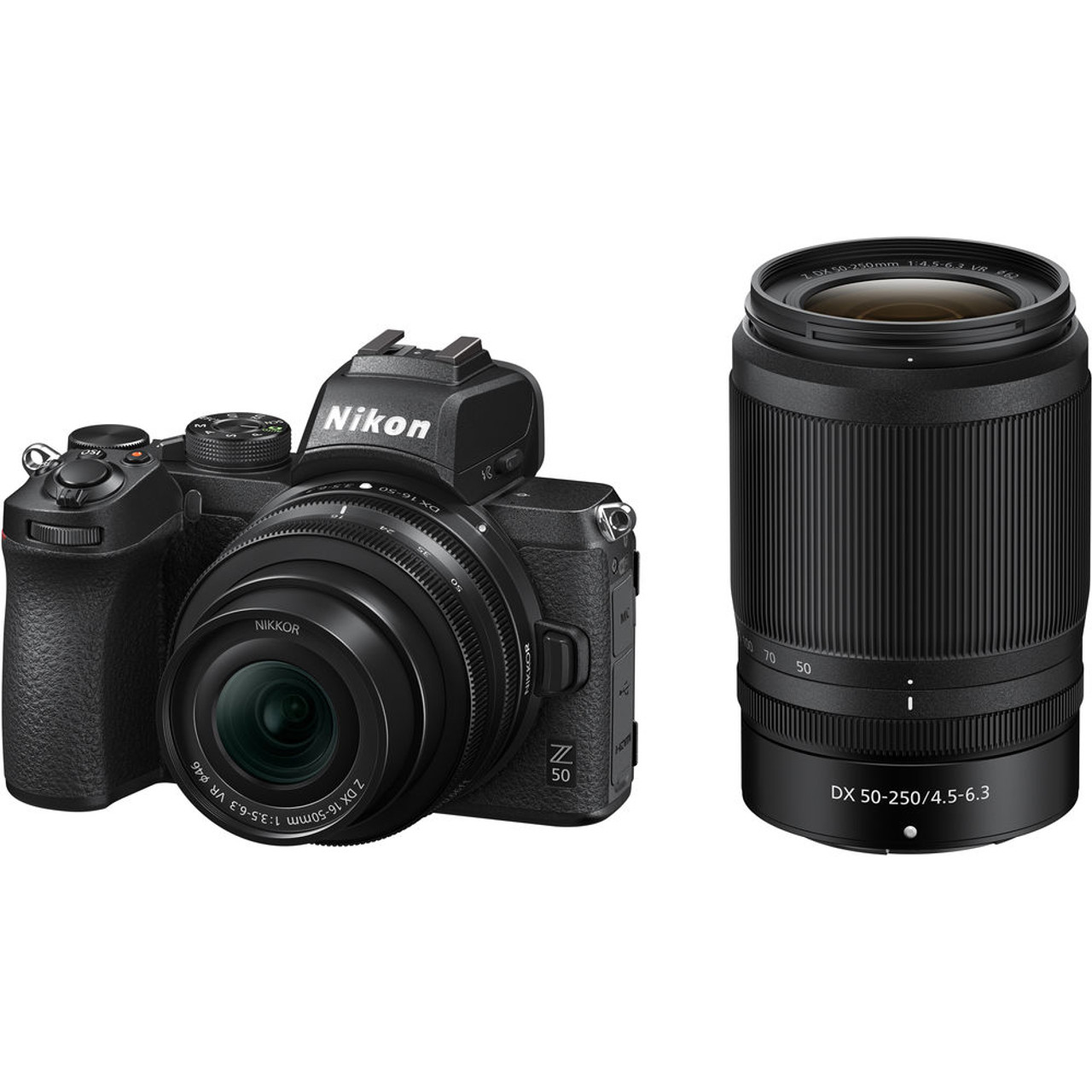 Nikon Z 50 Mirrorless Digital Camera with 16-50mm and 50-250mm