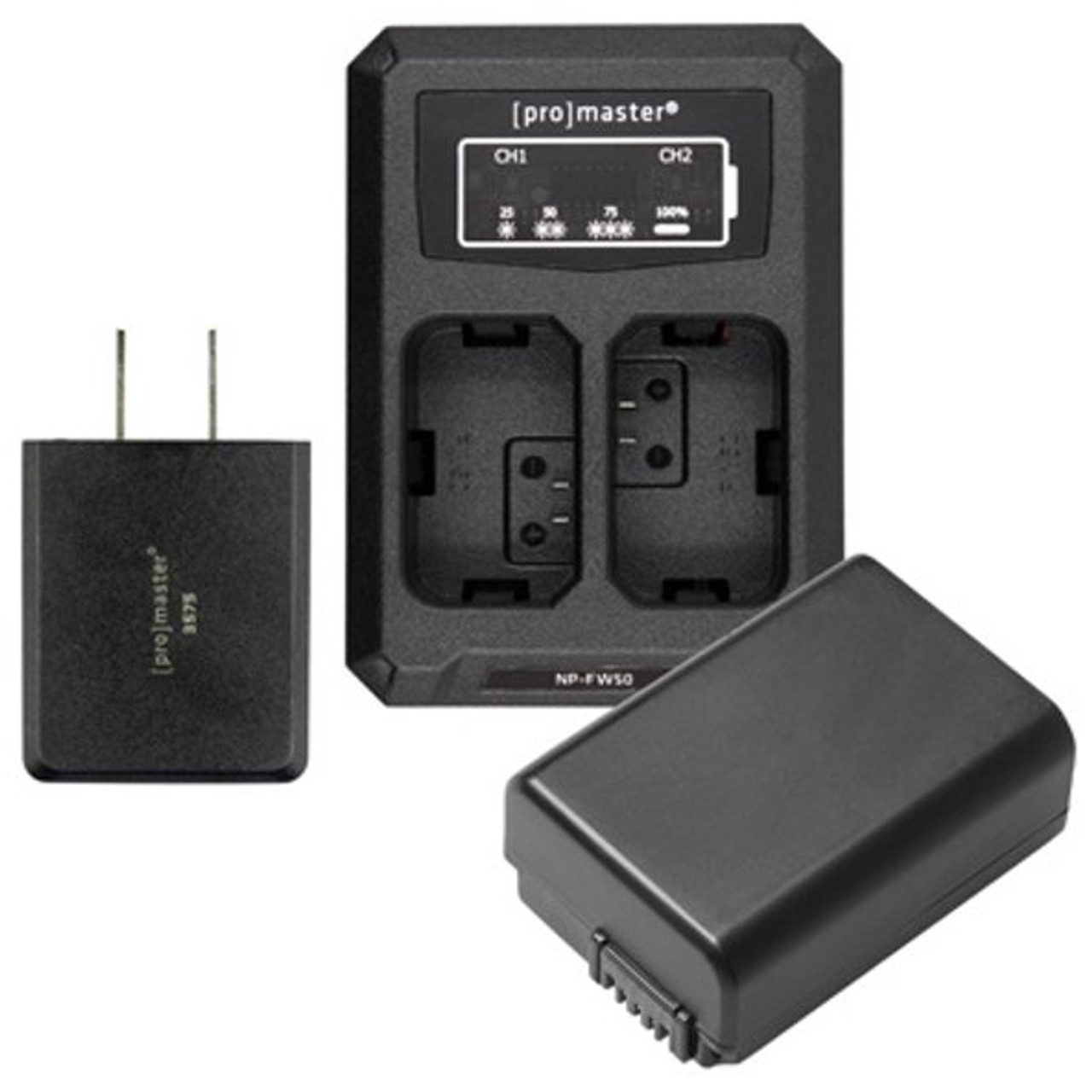 ProMaster Battery and Charger Kit for Sony NP-FW50 - Bedford Camera & Video