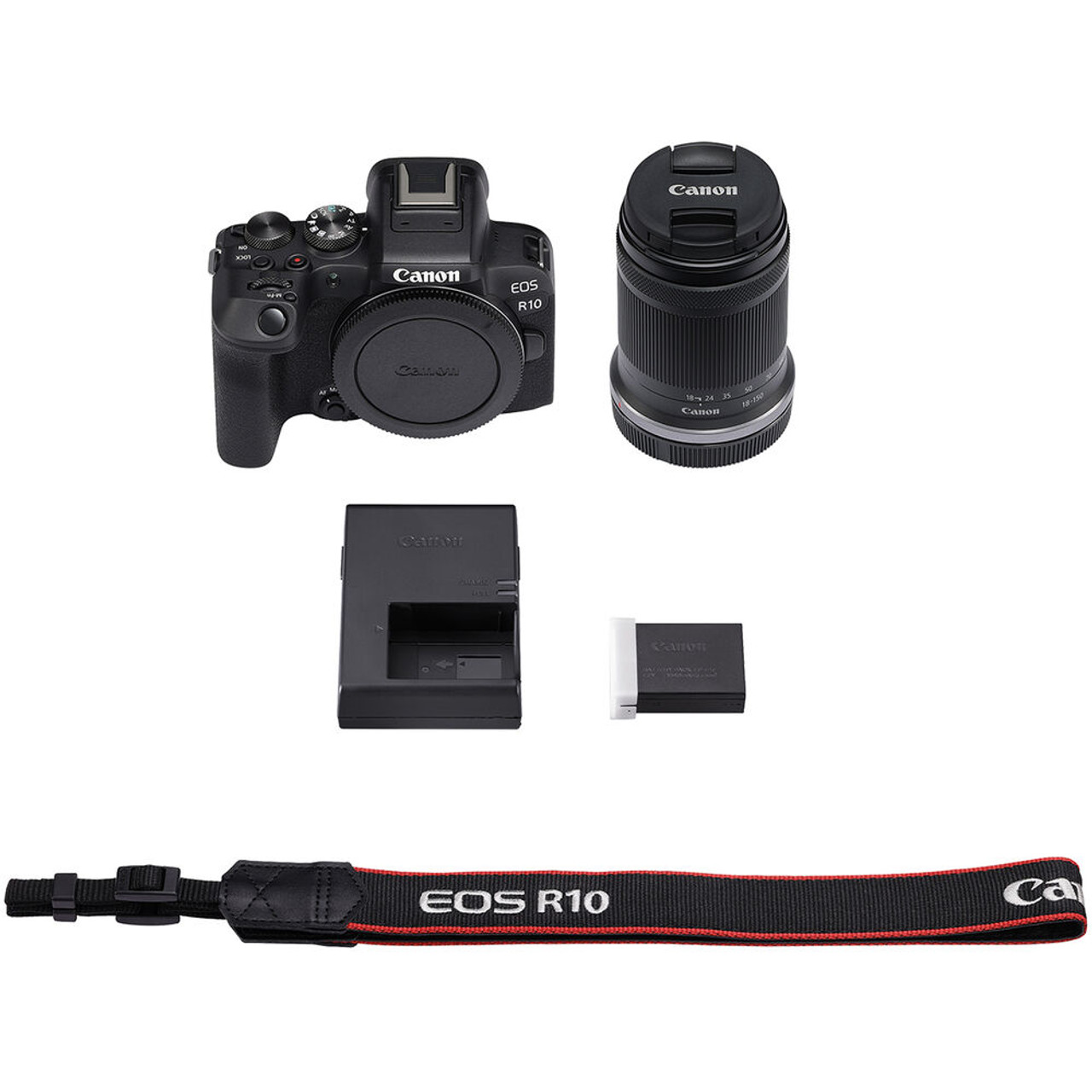 Canon EOS R10 Mirrorless Camera with RF-S 18-150mm Lens + 2 Pack
