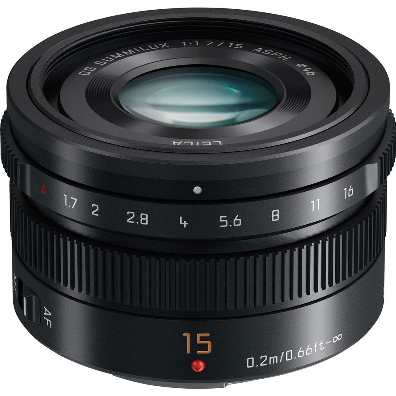 Panasonic Leica DG Summilux 15mm f/1.7 ASPH. Lens | Bedfords.com