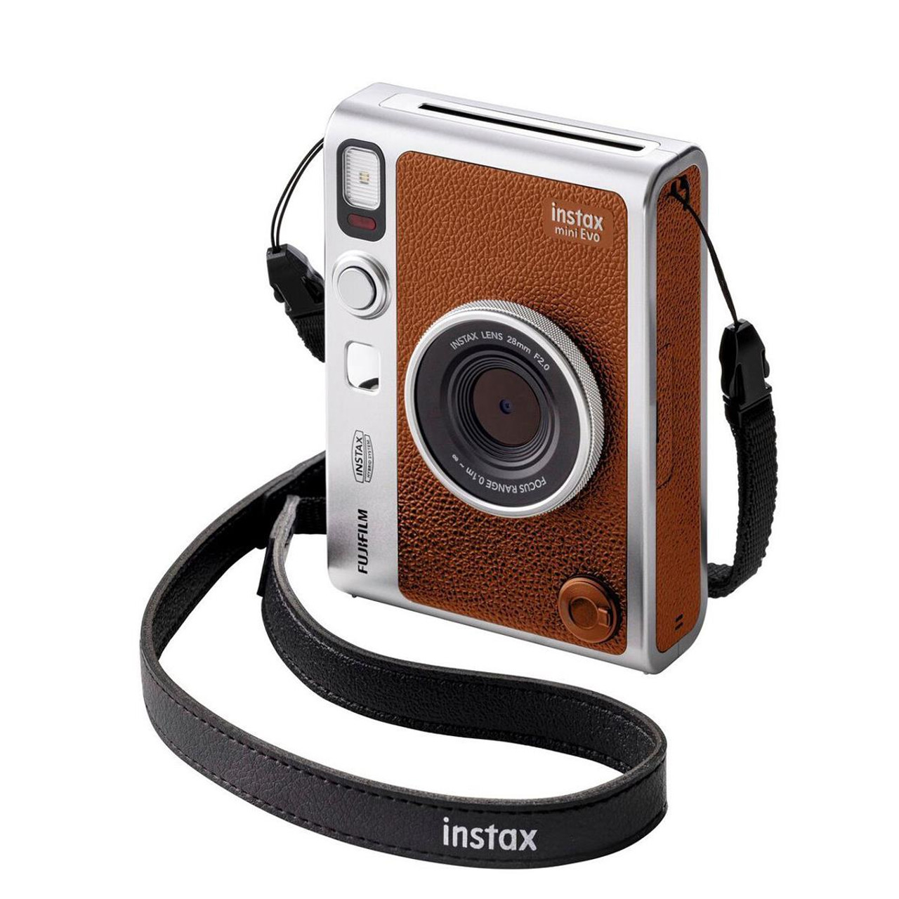 FUJIFILM INSTAX MINI EVO Hybrid Instant Camera (Brown 
